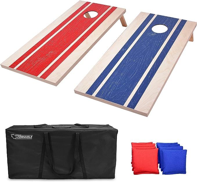 GoSports Classic Cornhole Set – Includes 8 Bean Bags, Travel Case and Game Rules (Choice of sty... | Amazon (US)