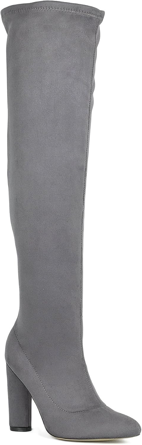 ShoBeautiful Women’s Over The Knee Boots Fashion High Heel Knee High Winter Boots MC01 | Amazon (US)