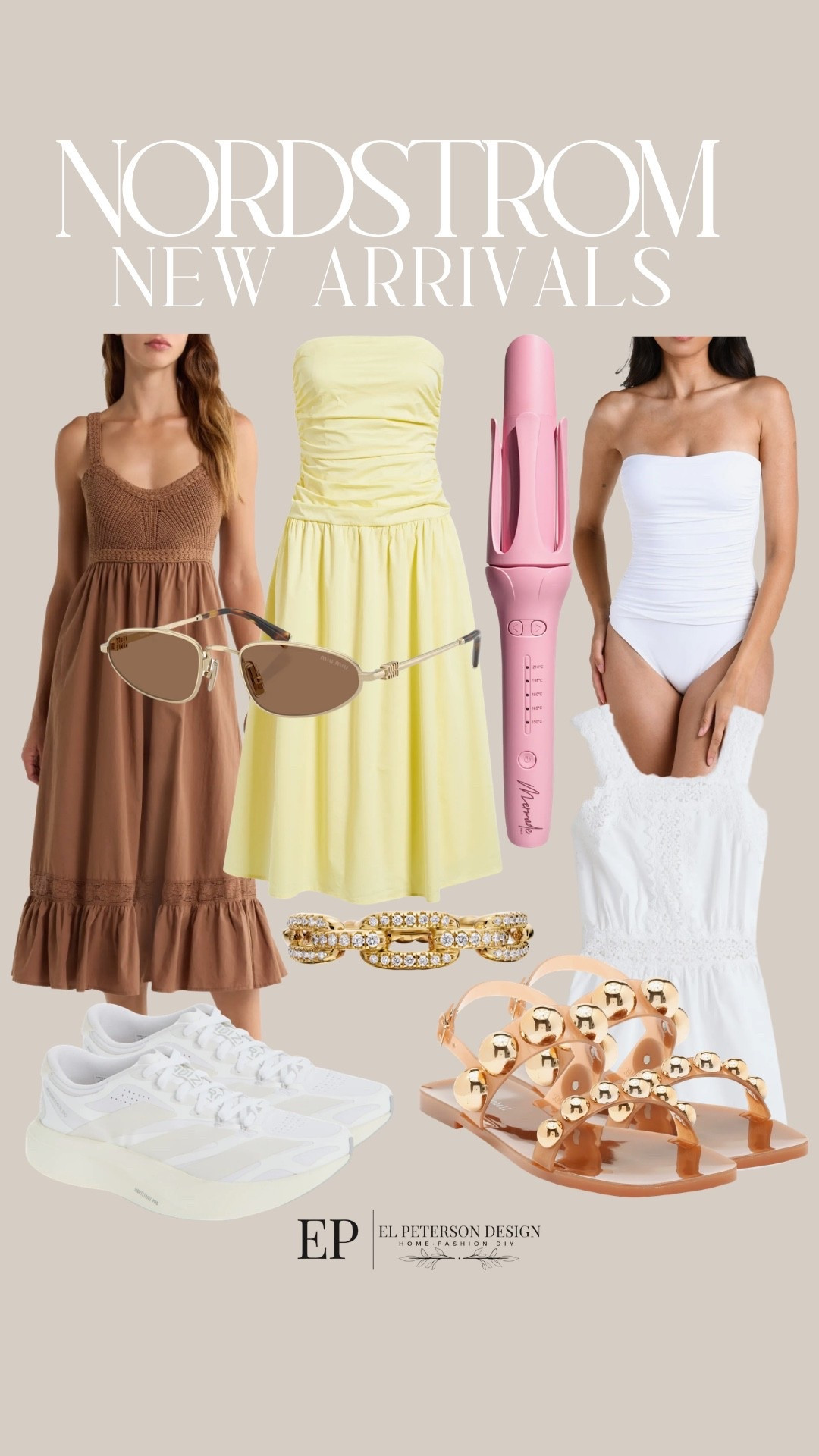 Nordstrom 
New Arrivals 
Dresser
Romper
Sandals
Sneakers
Bracelet 
Sunglasses
