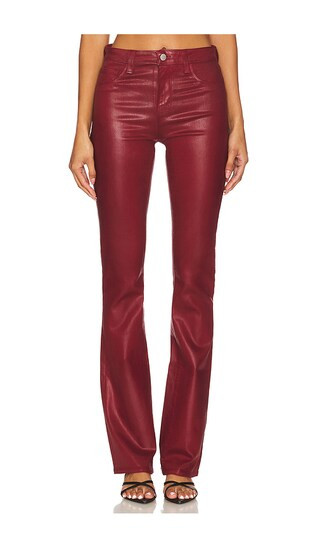 Selma High Rise Sleek Baby Boot in Syrah Coated | Revolve Clothing (Global)