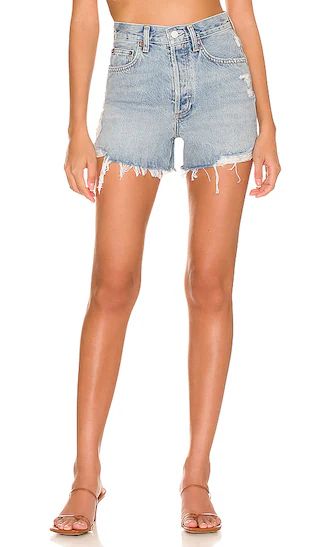 AGOLDE Dee Short in Blue. - size 25 (also in 23, 24, 26, 27, 28, 29, 30, 31, 32, 33, 34) | Revolve Clothing (Global)