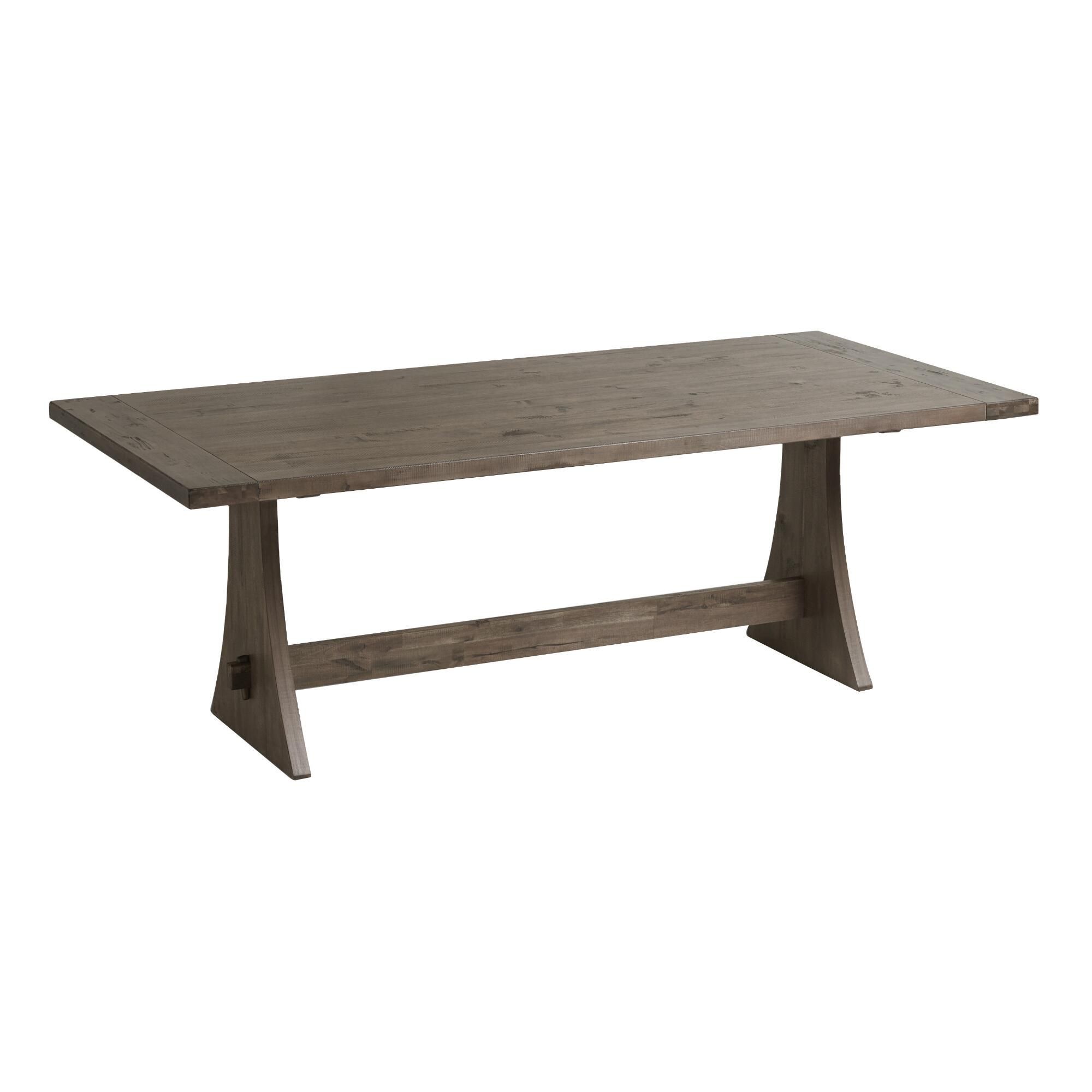 Rustic Wood Brinley Fixed Dining Table - Large (73"L and above) by World Market | World Market