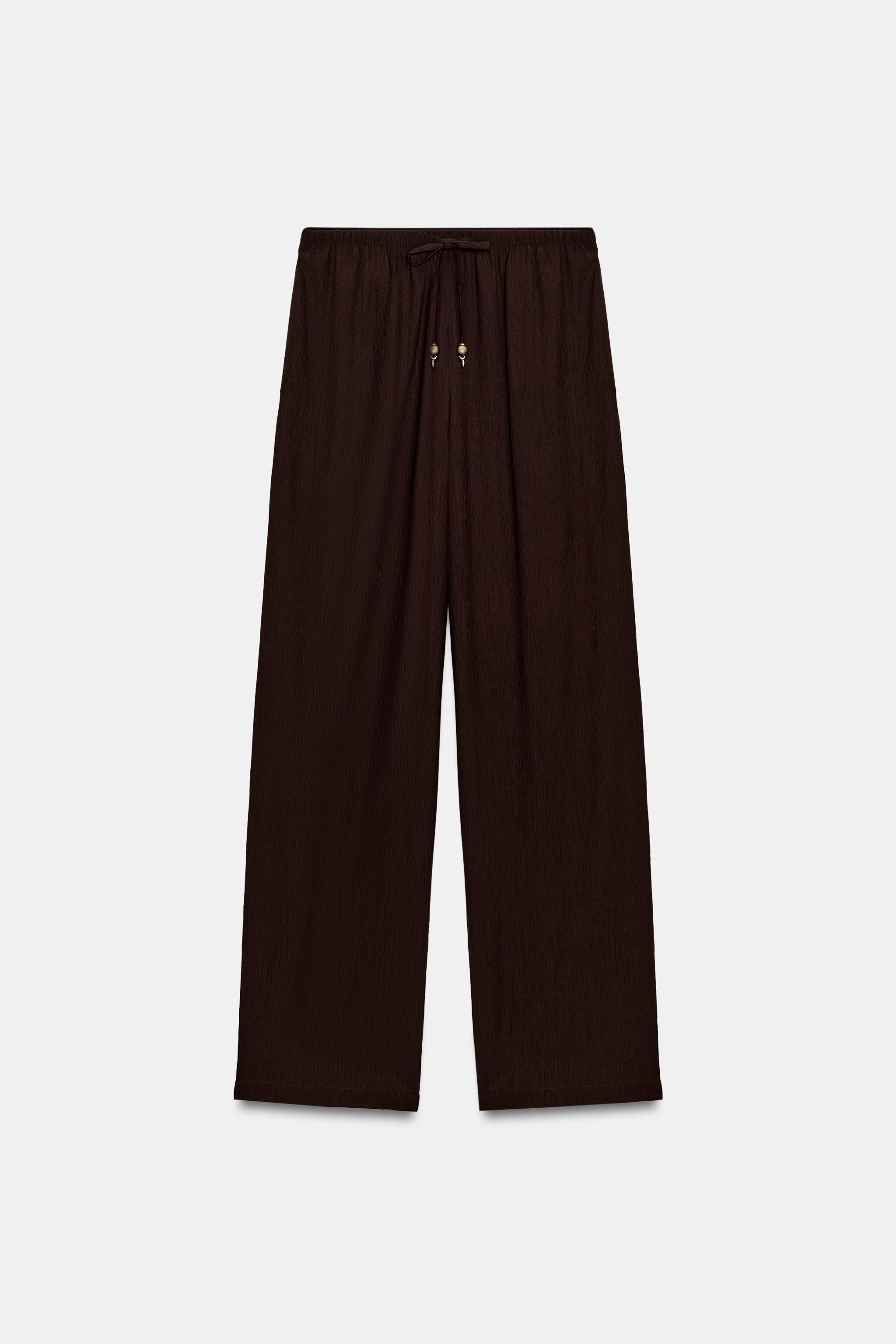 FLOWY STRAIGHT LEG PANTS | Zara US