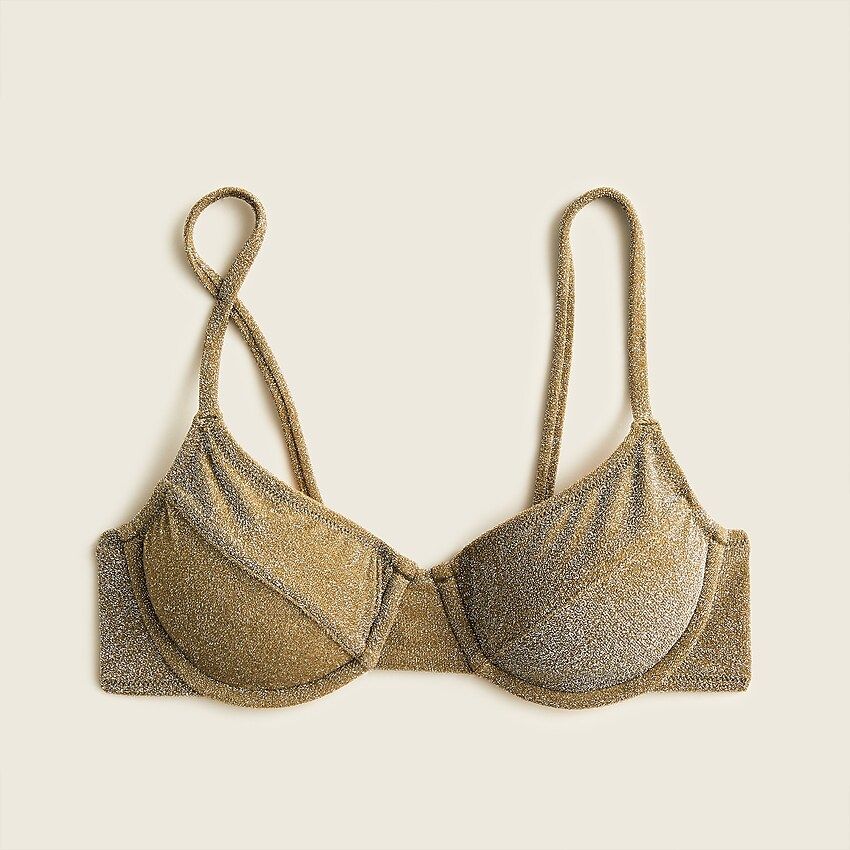 1993 underwire bikini top in sparkle | J.Crew US