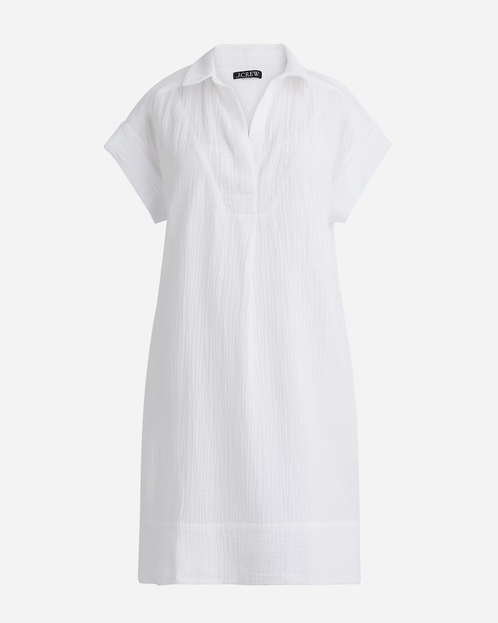 V-neck shirtdress in soft gauze | J.Crew US