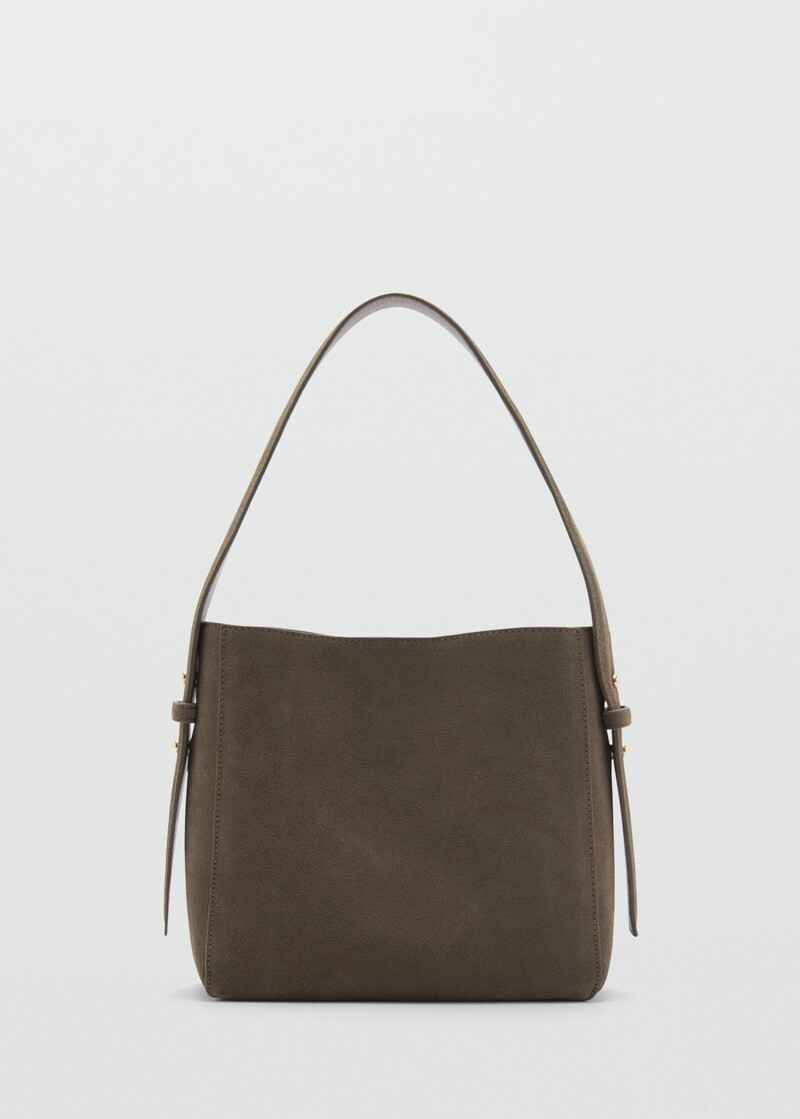 Shopper-bag aus leder -  Damen | Mango Deutschland | MANGO (DE)