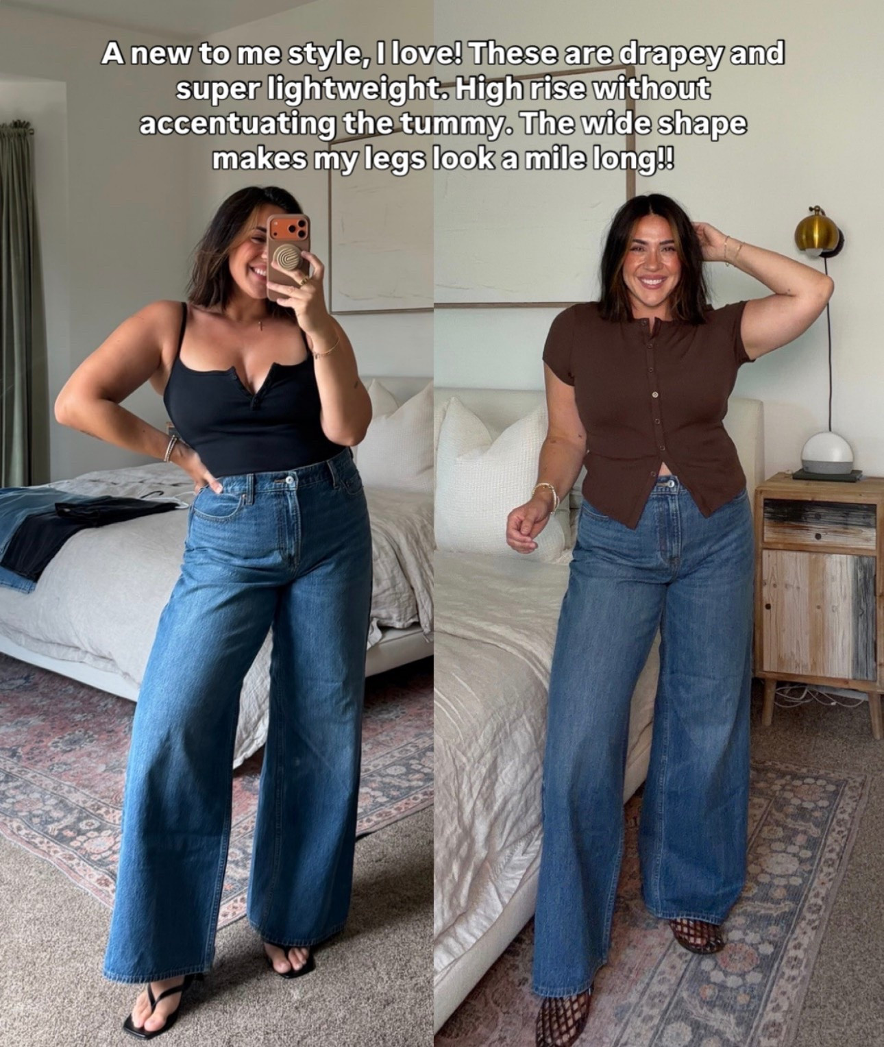 Abercrombie denim sale guide! Use stackable code DENIMAF I’m a size 30R High rise wide leg makes your legs look a mile long.
Wash: dark

#LTKMidsize #LTKSeasonal #LTKSaleAlert