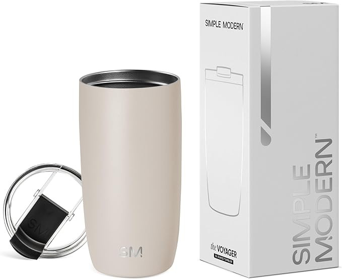 Simple Modern Travel Coffee Mug Tumbler with Flip Lid | Reusable Insulated Stainless Steel Cold B... | Amazon (US)