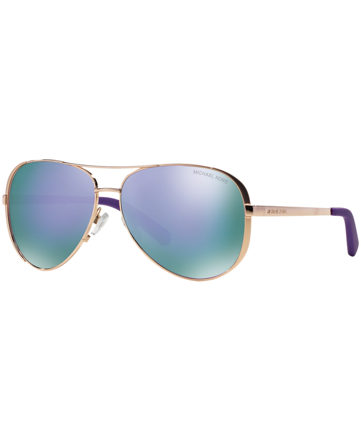 Michael Kors Women's Sunglasses, MK5004 Chelsea - GOLD PINK/PURPLE MIRROR | Macy's