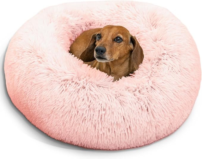 Best Friends by Sheri The Original Calming Donut Dog Bed for Small Dogs up to 25 lbs, Shag Faux F... | Amazon (US)