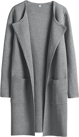 ANRABESS Womens Cardigan Sweater Open Front Knit Long Coatigan Dressy Casual Jacket Coat 2025 Fal... | Amazon (US)