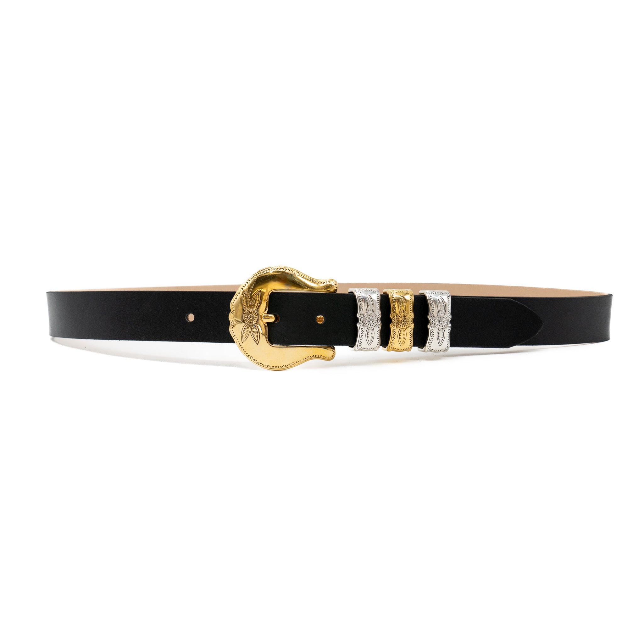 Faye Black Italian Leather Belt | Streets Ahead | Streets Ahead Inc