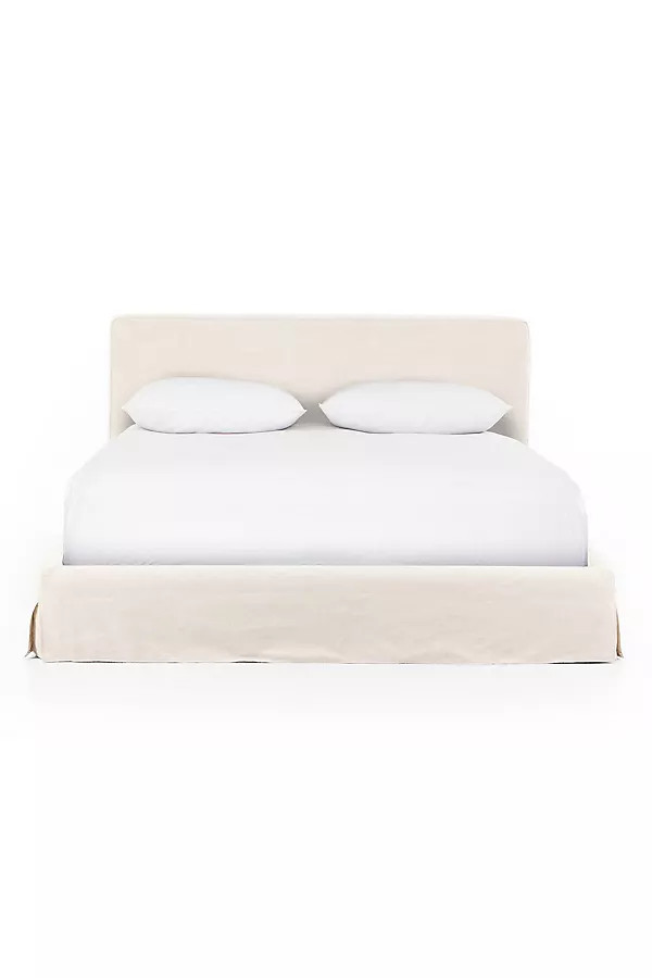 Aidan Linen Slipcover Bed | Anthropologie (US)