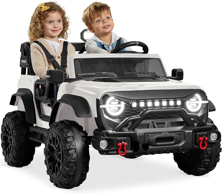 Best Choice Products Kids 24V 2-Seater Electric Ride On Car Truck w/ 132lb Weight Capacity, Paren... | Amazon (US)