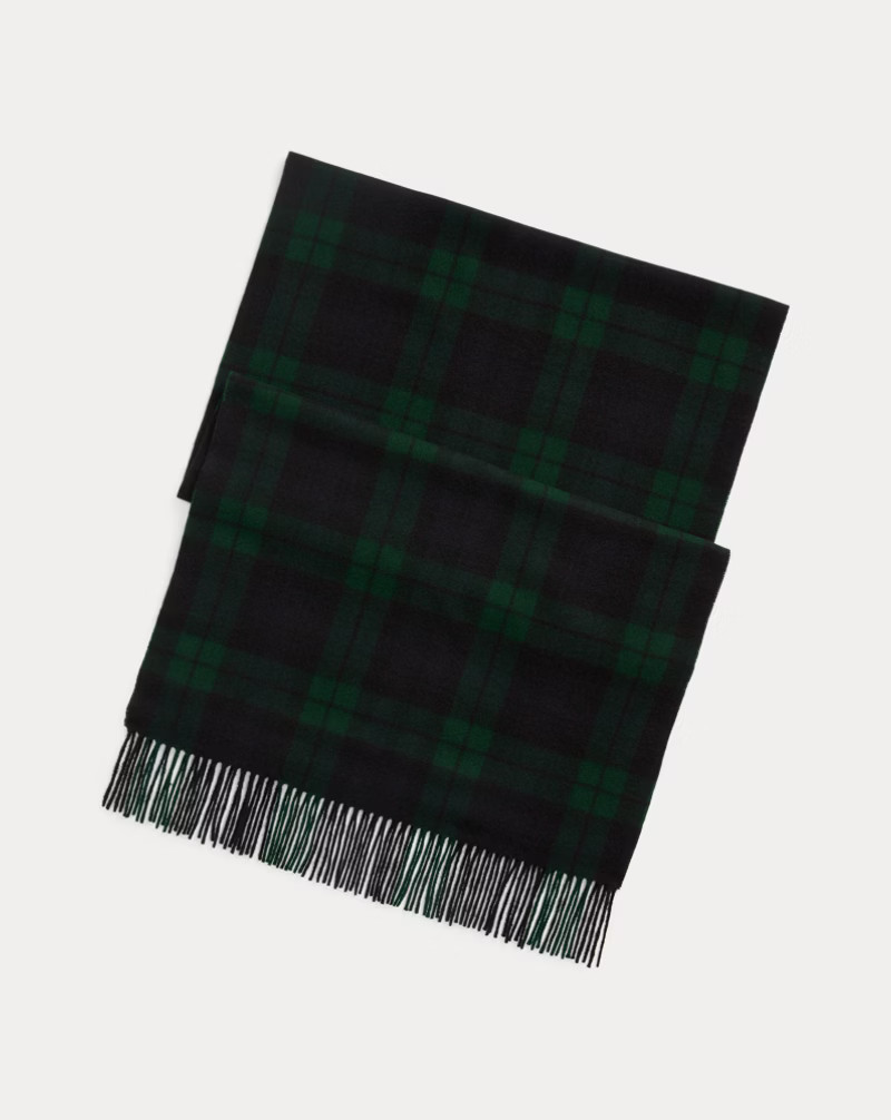 Plaid Cashmere Fringe Scarf | Ralph Lauren (UK)
