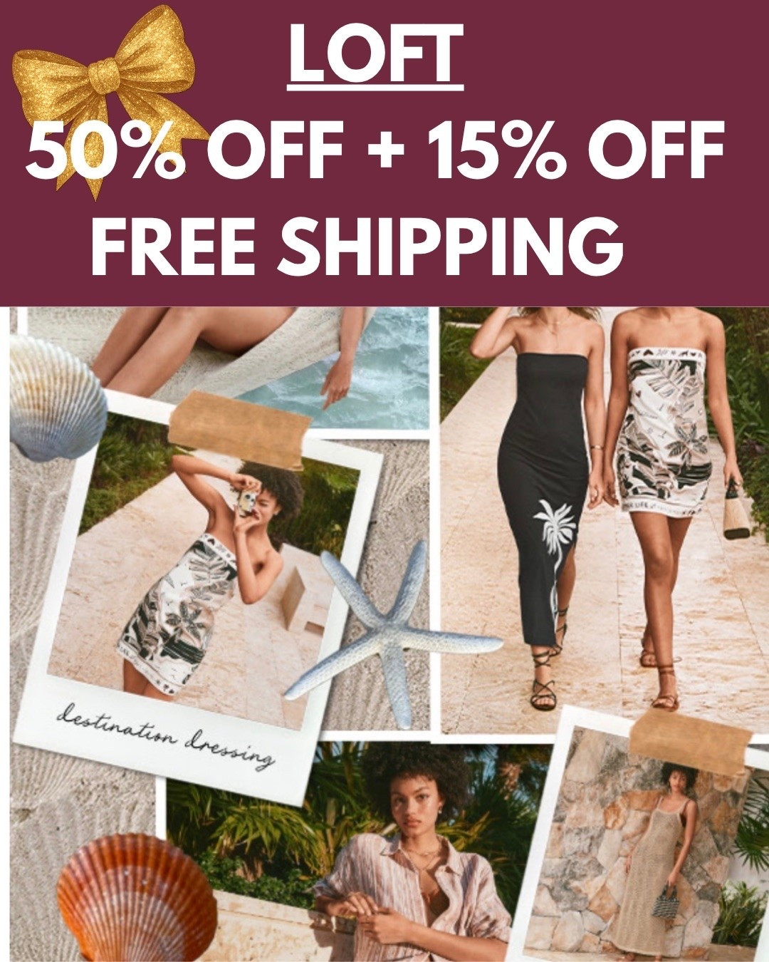 ‼️ SALE at LOFT ‼️50% OFF your favorite items!! Plus an additional 15% OFF!!  And enjoy FREE Shipping on ALL orders!!Mix and Match!! They also sell Petite sizing

#LTKootd #LTKSaleAlert 
#LTKgrwm #LTKSwim #LTKPetite
https://liketk.it/6gCiP