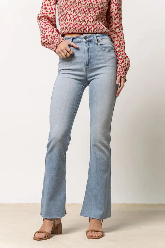 Ryan Bootcut Jeans in Light Wash | Bohme