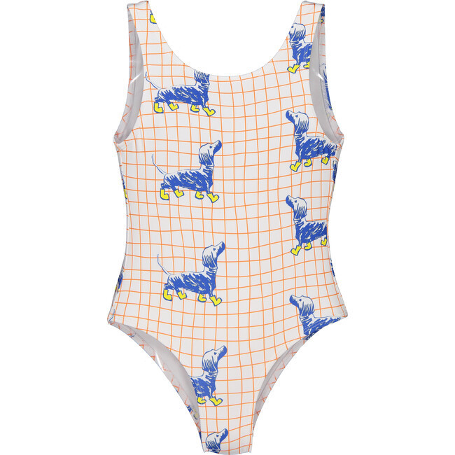 Puppies Print Swimsuit, Multicolors | Maisonette