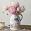 Blue and White Vase, 8 Inch Vintage Chinoiserie Ceramic Vase, Rustic Flower Vases Decorative Anti... | Amazon (US)