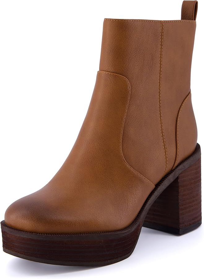 CUSHIONAIRE Women's Festival Platform Block Heel Boot +Memory Foam, Wide Widths Available | Amazon (US)
