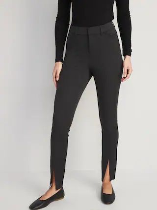 High-Waisted Split-Front Pixie Skinny Pants for Women | Old Navy (US)