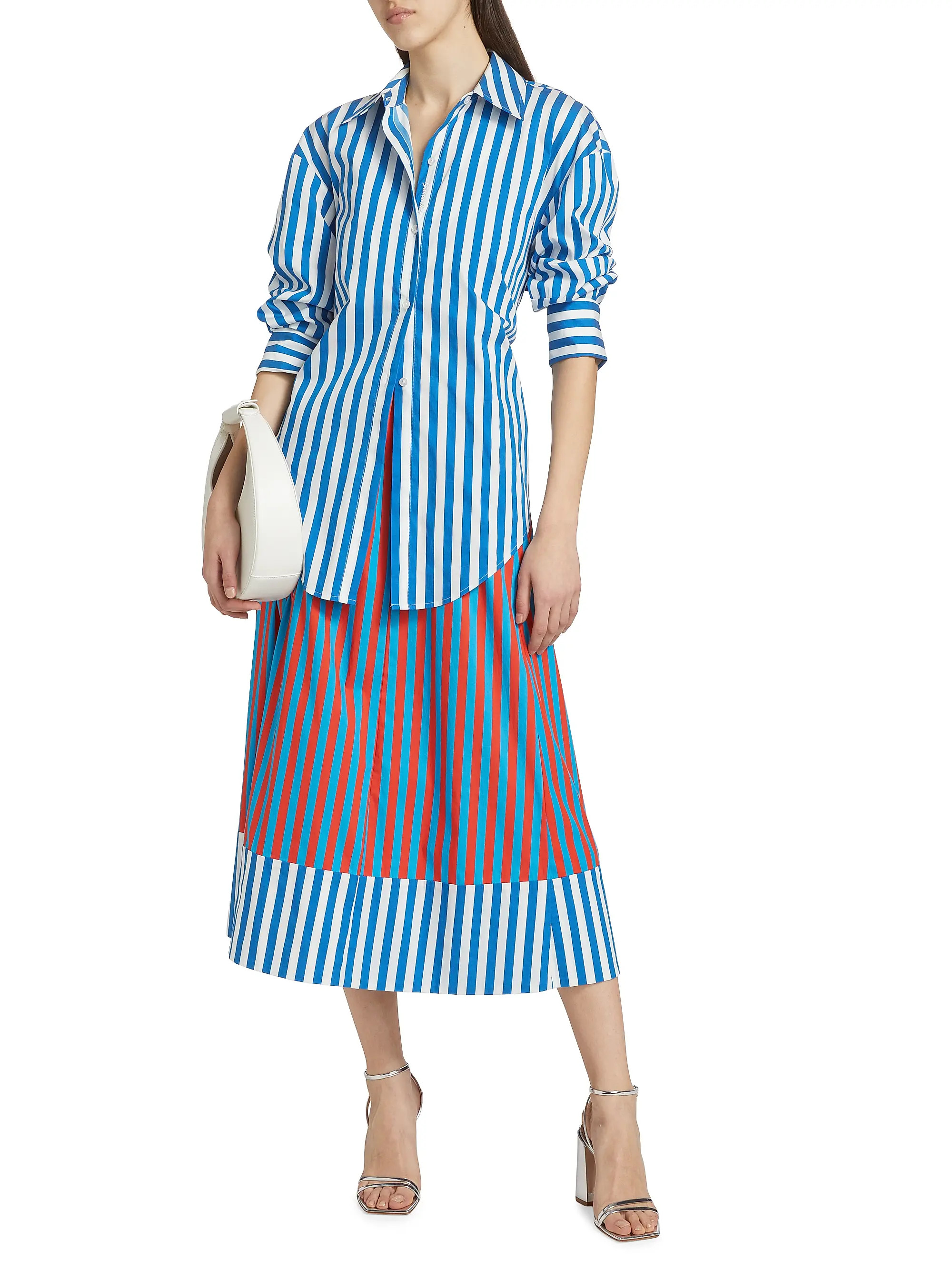 Loch Striped Cotton-Blend Poplin Shirt | Saks Fifth Avenue