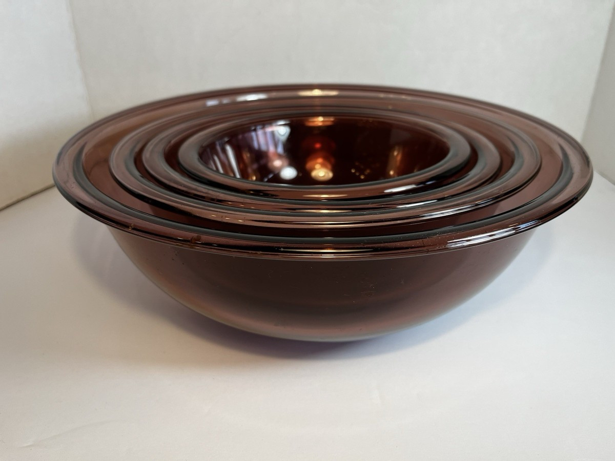 Pyrex Cranberry Purple Nesting Mixing Bowls Glass 322 323 325 326 Set of 4 VTG | eBay US