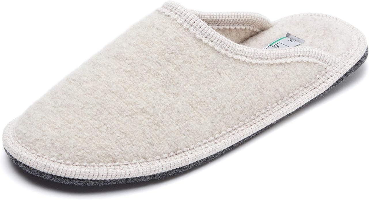 Le Clare Men's Stella Boiled Wool Slipper Made in Italy House Shoe with Memory Foam | Amazon (US)