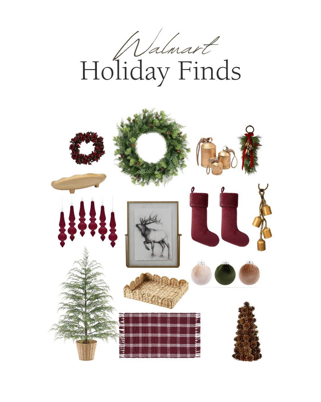 Walmart Holiday Home decor! 

#LTKFindsUnder50 #LTKSeasonal #LTKHome