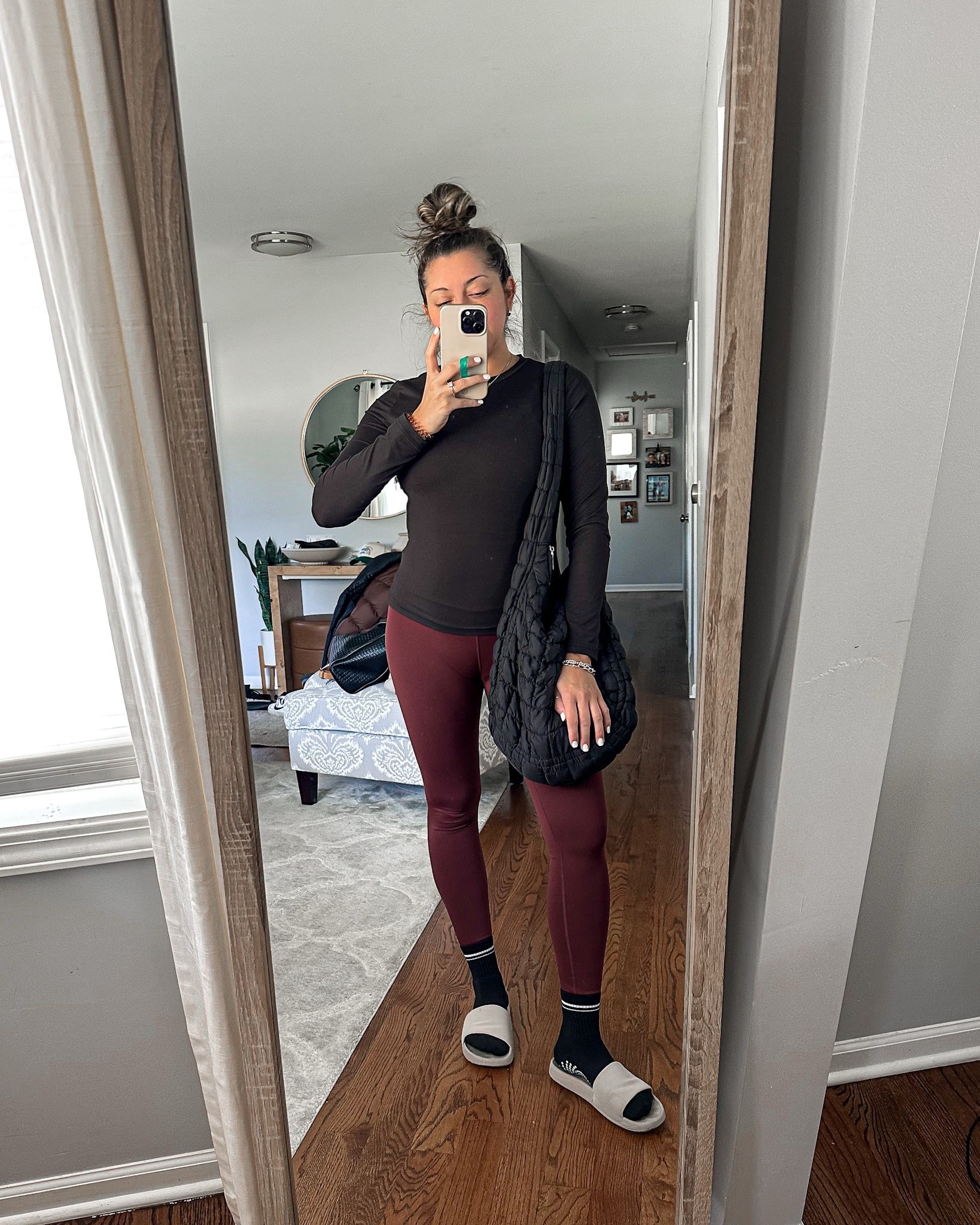 Pilates look for the day 💪🏼

CRZ YOGA Butterluxe High Waisted Leggings 28'' in size medium.

Target slides that remind me of LULU🍋 for $19.

My long sleeve stretchy top is part of a 3-pack. 

Grippy Pilates socks $9 for a pack of 2! 



#LTKWorkwear #LTKSwim #LTKFindsUnder50 #LTKWedding #LTKHome #LTKBaby #LTKMens #LTKSaleAlert #LTKFindsUnder100 #LTKStyleTip #LTKFamily #LTKU #LTKBeauty #LTKBump #LTKOver40 #LTKItBag #LTKParties #LTKTravel #LTKSeasonal #LTKShoeCrush #LTKKids #LTKMidsize #LTKActive #LTKPetite #LTKGiftGuide #LTKTall #LTKdayinmylife #LTKCyberWeek #LTKHoliday #LTKgrwm #LTKootd #LTKfitnessgoals #LTKmomlife #LTKmorningroutine #LTKselfcare #LTKstorytime #LTKfoodie #LTKvlog