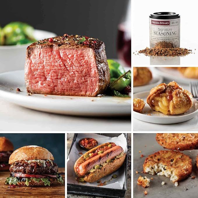 Deluxe Assortment from Omaha Steaks (Butcher's Cut Filet Mignons, Omaha Steaks Burgers, Gourmet J... | Amazon (US)