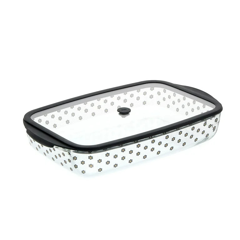 Thyme & Table 9"x15" Glass Baking Dish with Lid - Penny Tile | Walmart (US)