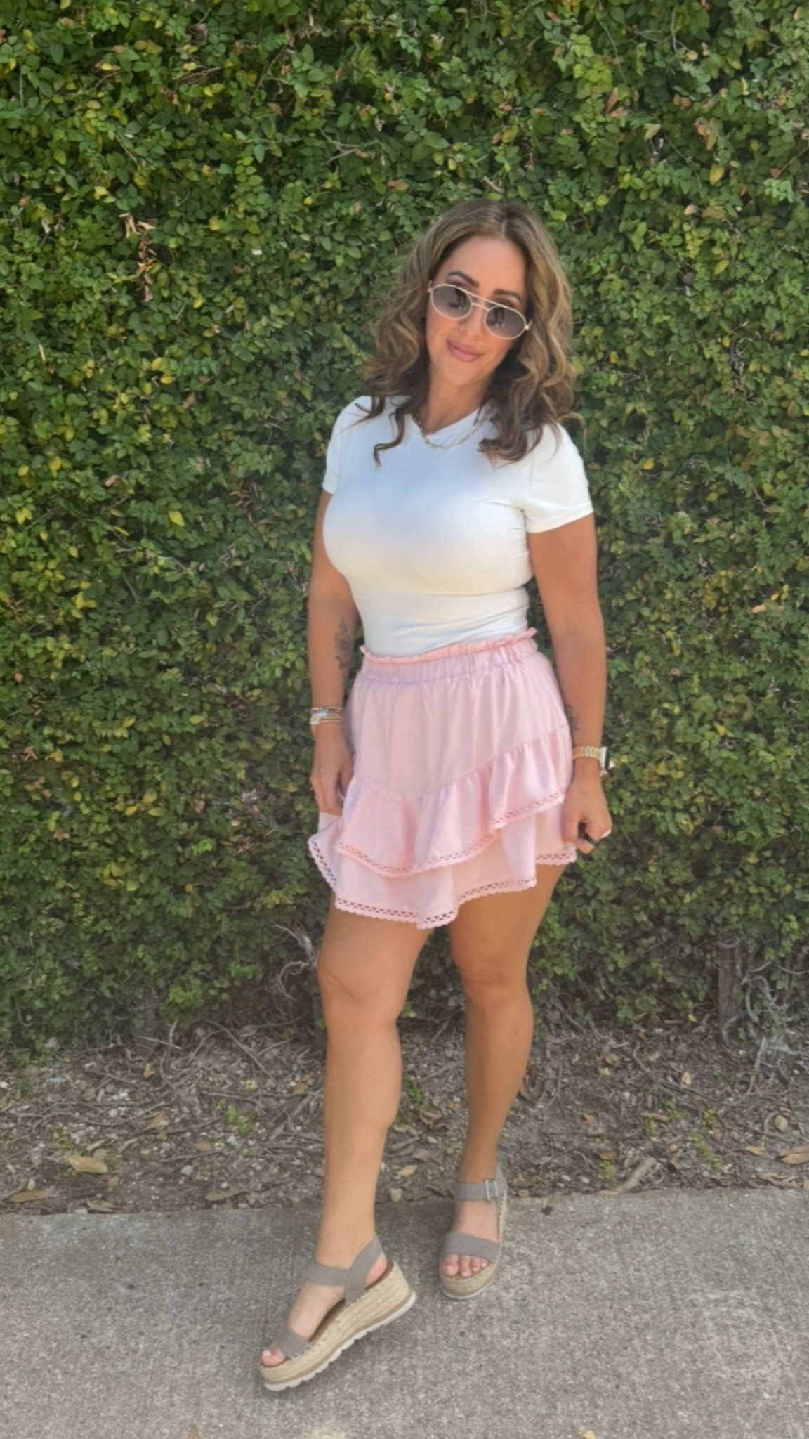 This skort is so comfortable and the lace edge details are darling! I’m wearing a medium.

#LTKSaleAlert #LTKMidsize #LTKPetite