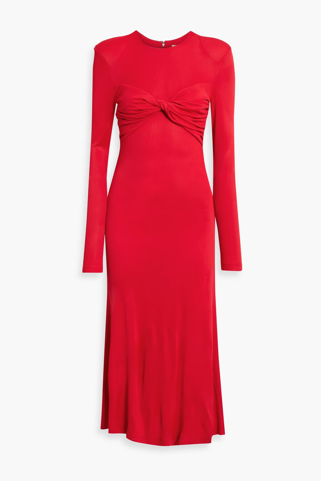 Twisted jersey midi dress | The Outnet (US and CA)
