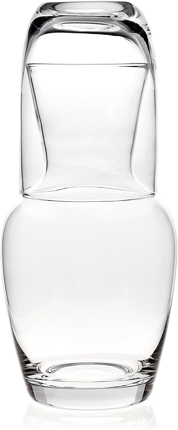 Trinkware Bedside Carafe With Tumbler - Clear Glass - 2 Piece Water Pitcher And Cup Night Set | Amazon (US)