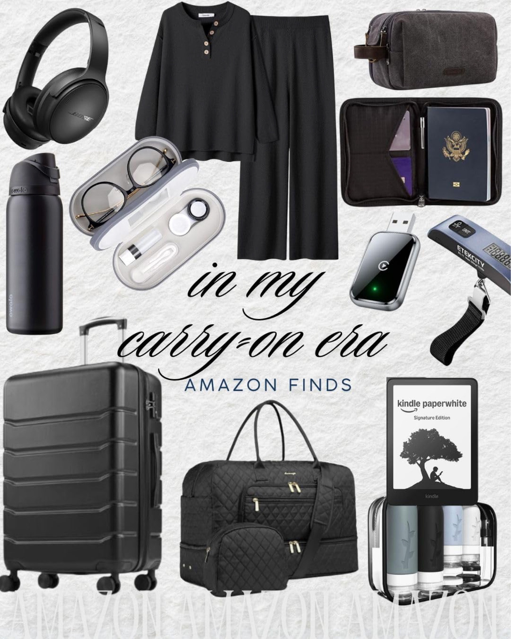 Just me, my carry-on, and main character energy 🖤✈️ Level up your travel game with these sleek Amazon finds—comfy sets, smart organizers, TSA-friendly beauty, and the kind of gadgets that make flying feel first class.

#LTKFindsUnder50 #LTKFindsUnder100 #LTKTravel