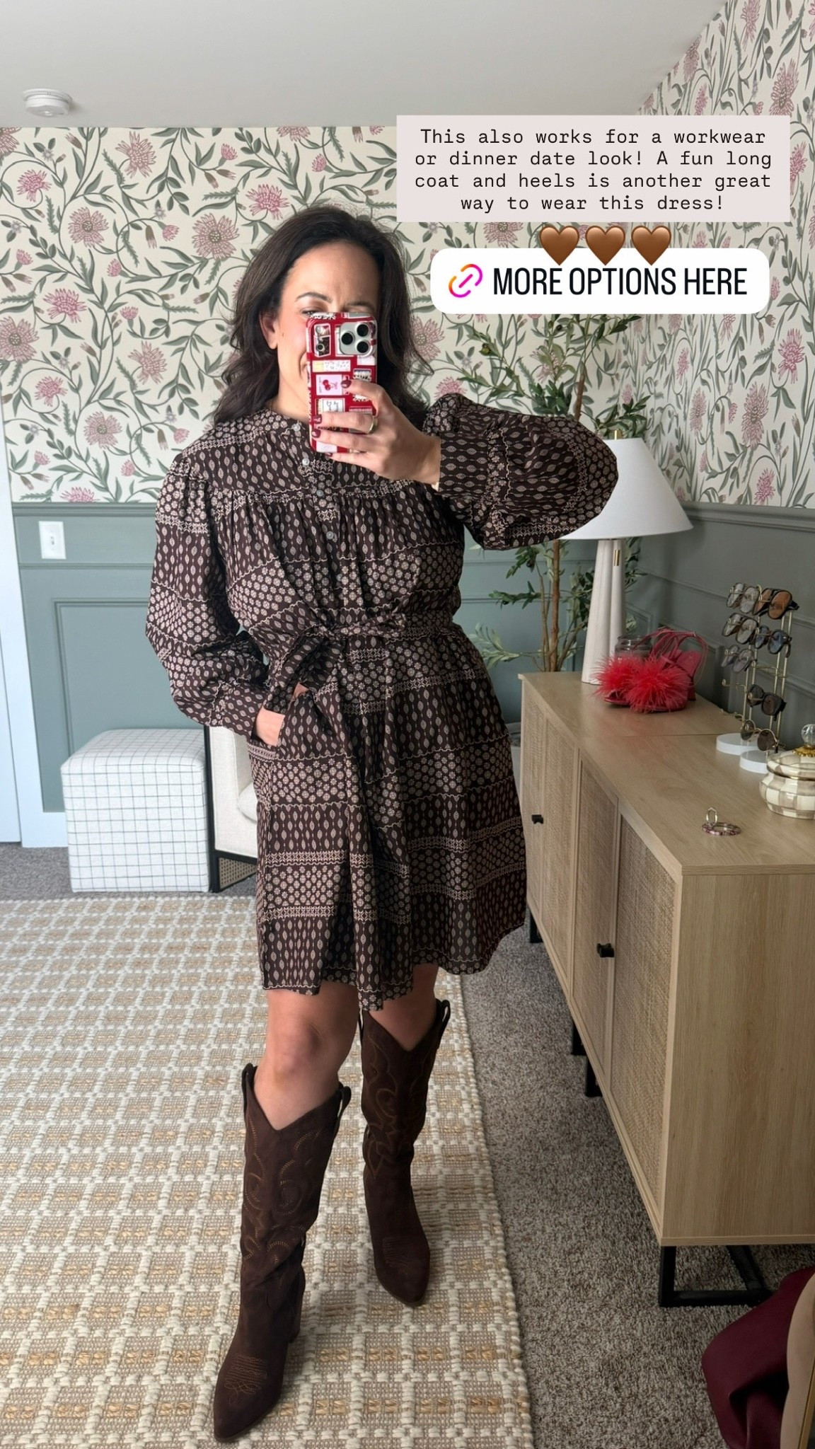 This dress is so versatile! You can wear it for family photos, date night, or even a work event! I love an easy dress you can style so many different ways.

#LTKdayinmylife #LTKgrwm #LTKootd