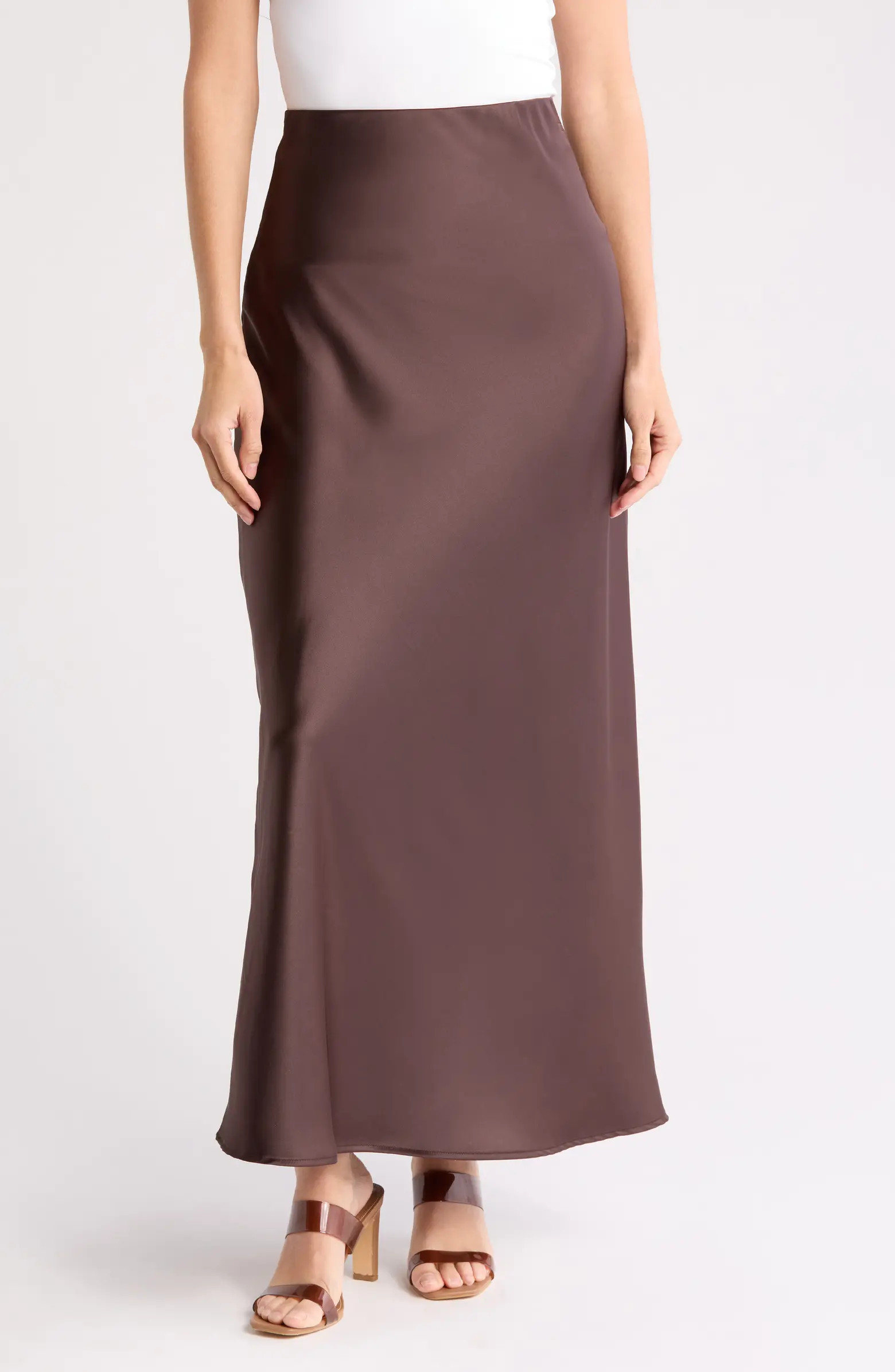 Satin A-Line Skirt | Nordstrom Rack