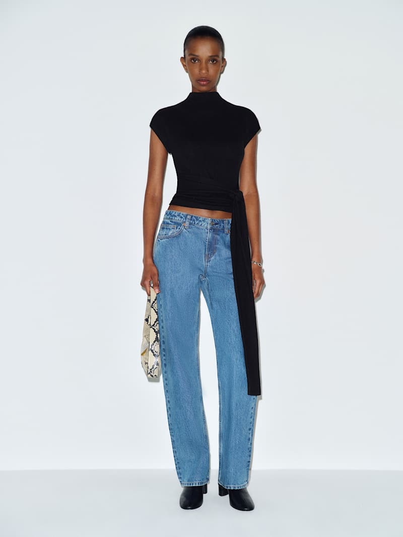 Reformation Norette Knit Top Black Medium | Reformation (Global)