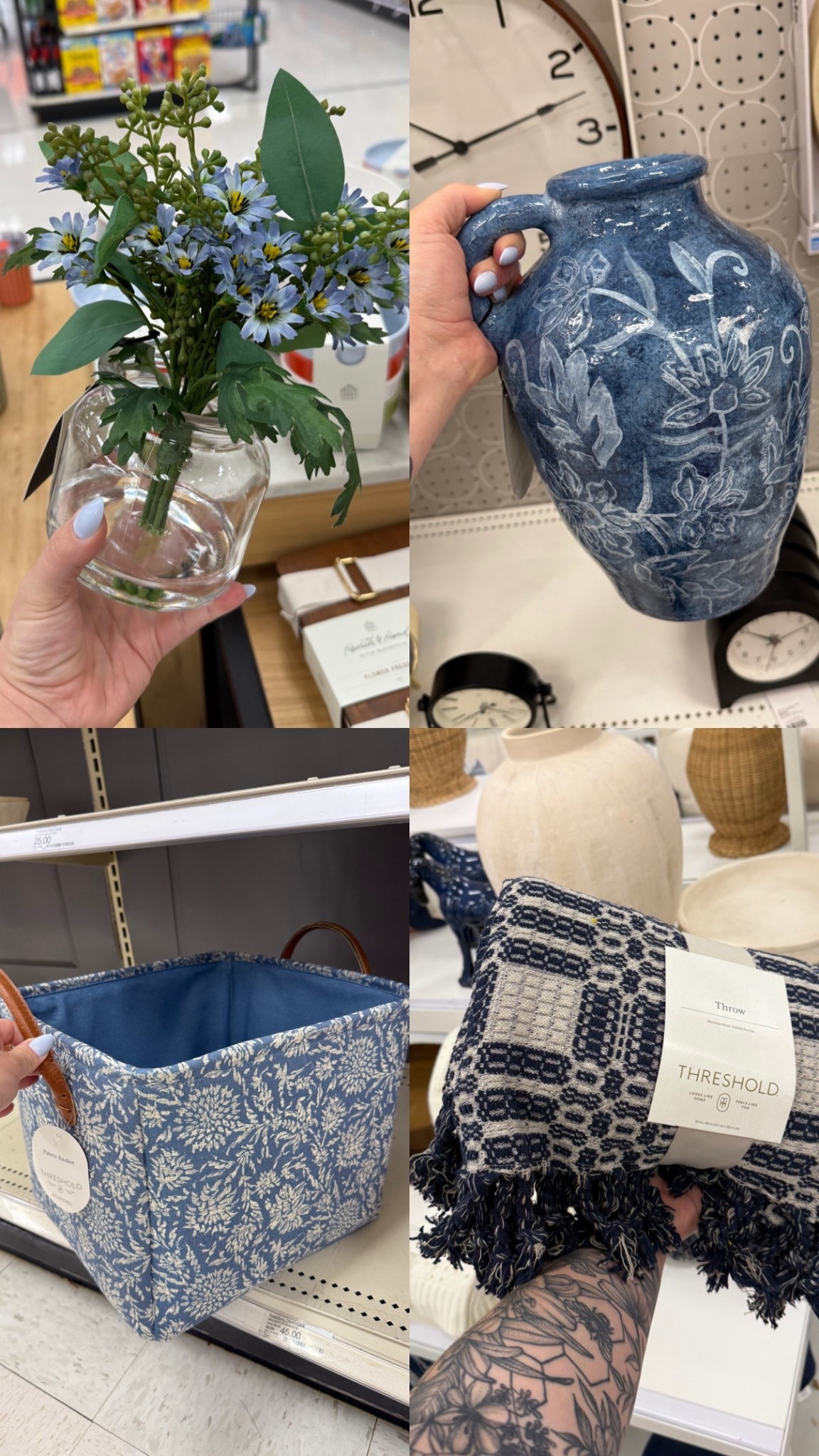 Pops of blue for summer at target! Beautiful decor pieces 

#LTKSeasonal #LTKHome #LTKspring
