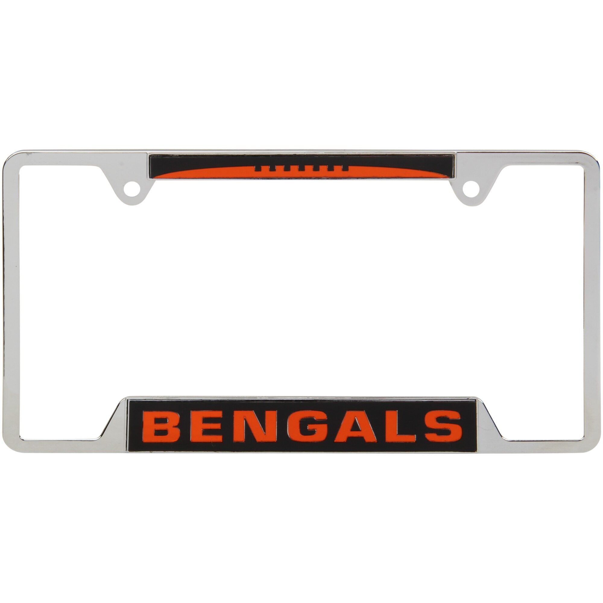Cincinnati Bengals WinCraft 4-Tab Style Inlaid Metal License Plate Frame | NFL Shop