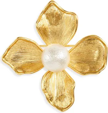 Faux Pearl Flower Pin | Nordstrom