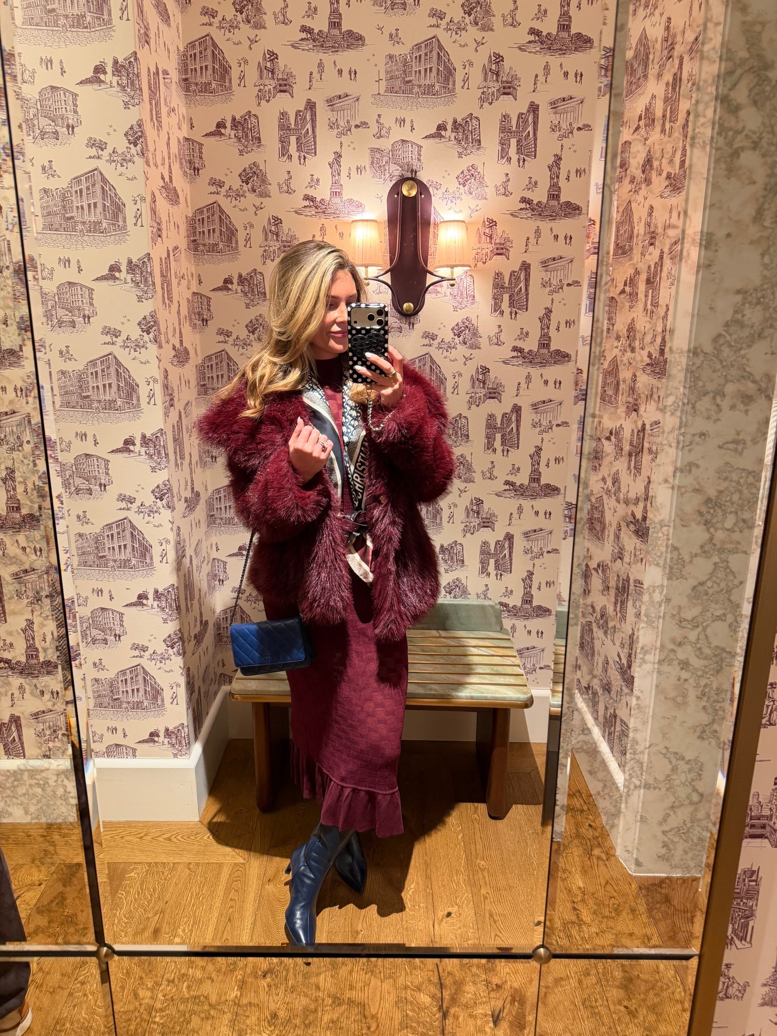 Let’s get ready for the avec Les filles event in New York for NYFW! 
Avec Les filles dress
Dior scarf
Amazon faux fur coat 
Steve Madden navy boots
Chanel purse 

#LTKOver40 #LTKNYFW #LTKootd
