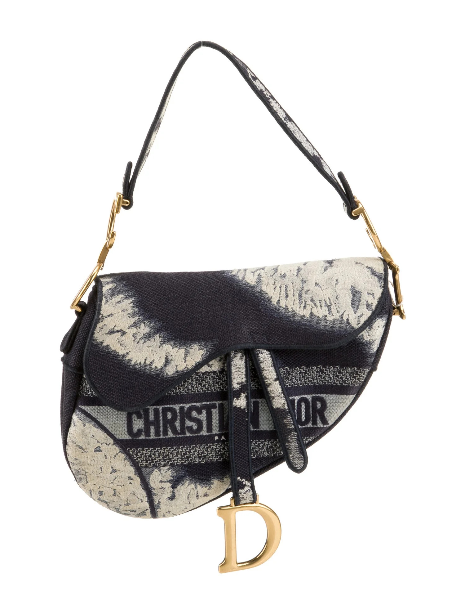 Christian Dior Canvas Saddle - Blue Shoulder Bags, Handbags - CHR500080 | The RealReal | The RealReal