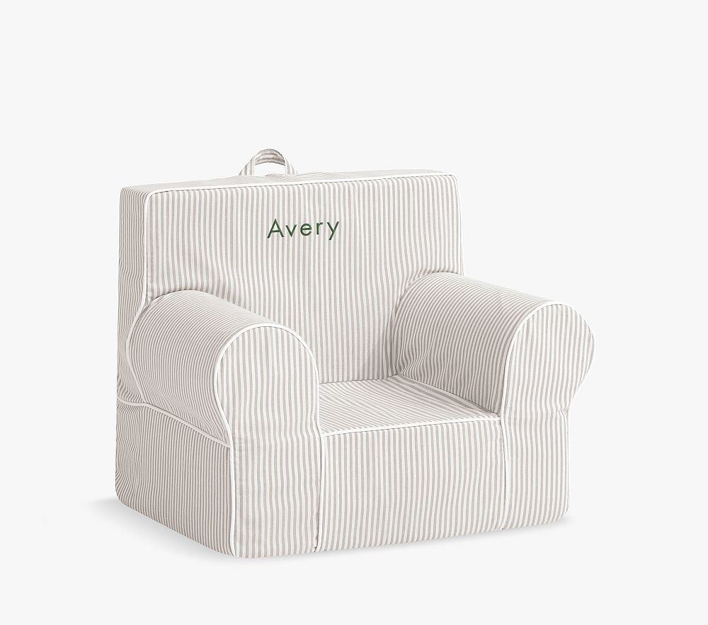 Anywhere Chair®, Oatmeal Oxford Stripe Slipcover Only | Pottery Barn Kids