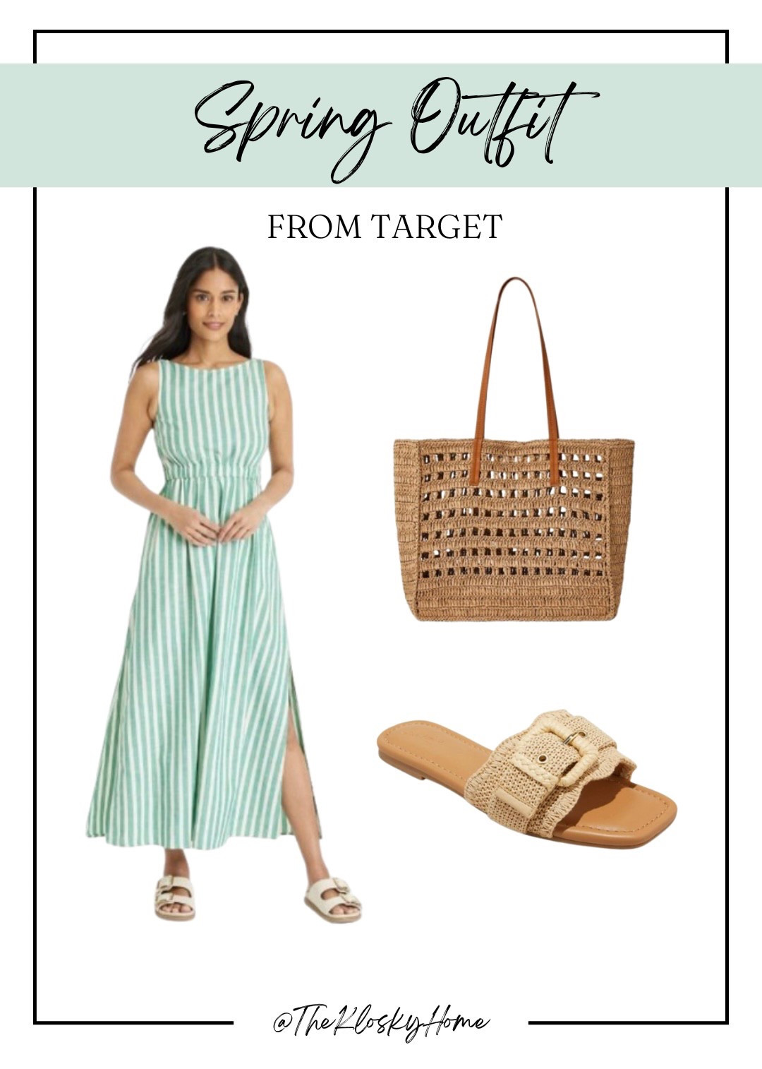 Spring outfit idea from Target! I love a midi dress and casual sandal! 

Beach vibes, vacation mode, spring, Easter, casual, summer, sand 

#LTKStyleTip #LTKItBag #LTKSeasonal