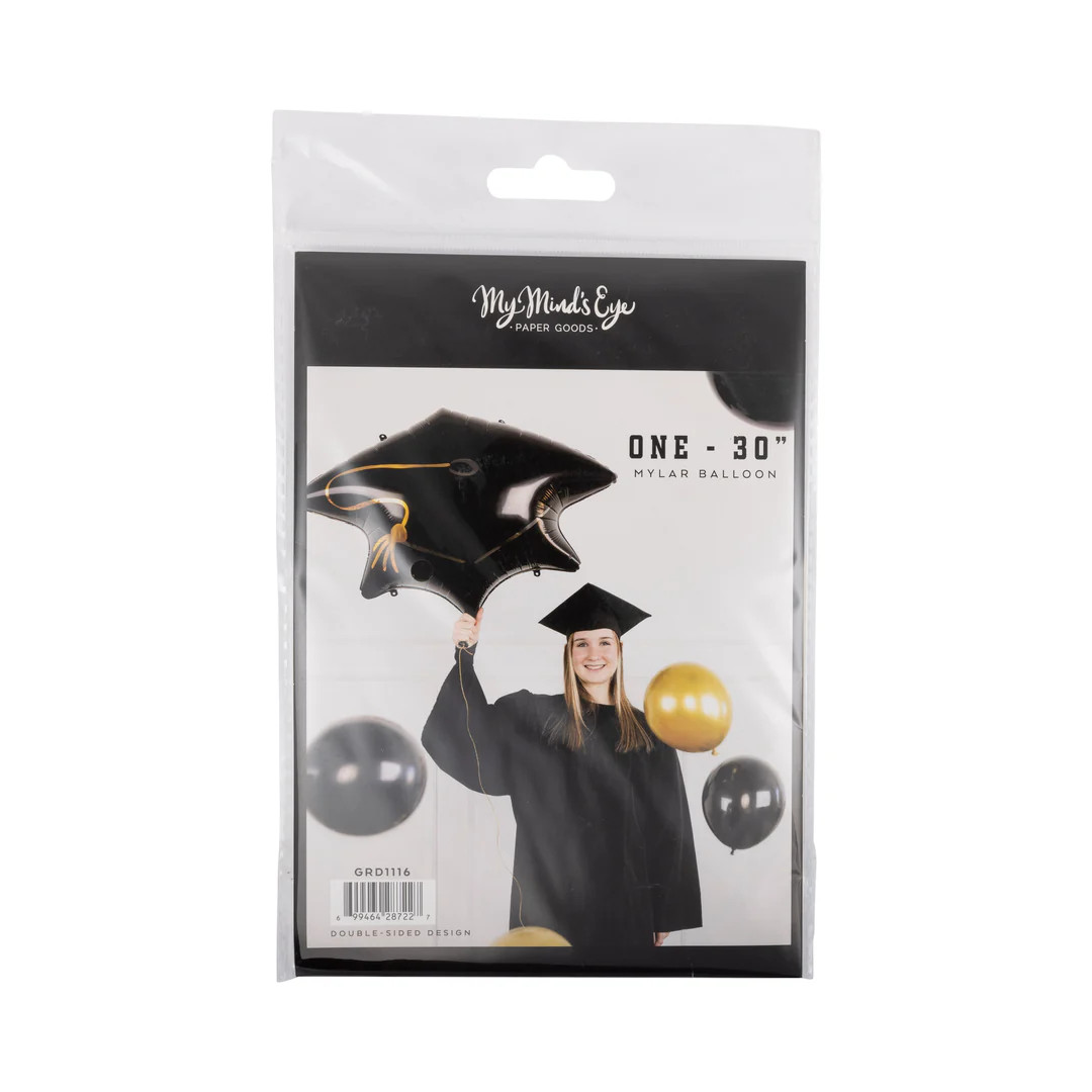 Grad Hat Mylar Balloon | My Mind's Eye