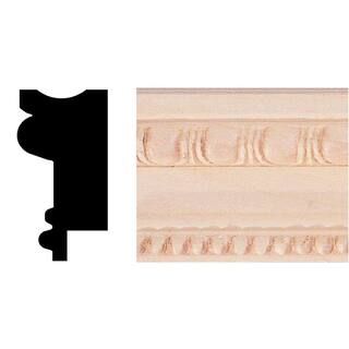 3/4 in. x 1-1/2 in. x 8 ft. Basswood Chair Rail/Wainscot Cap/Picture Frame Molding | The Home Depot