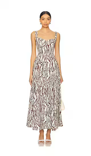 NICHOLAS Anya Maxi Dress in Brown. - size 4 | Revolve Clothing (Global)