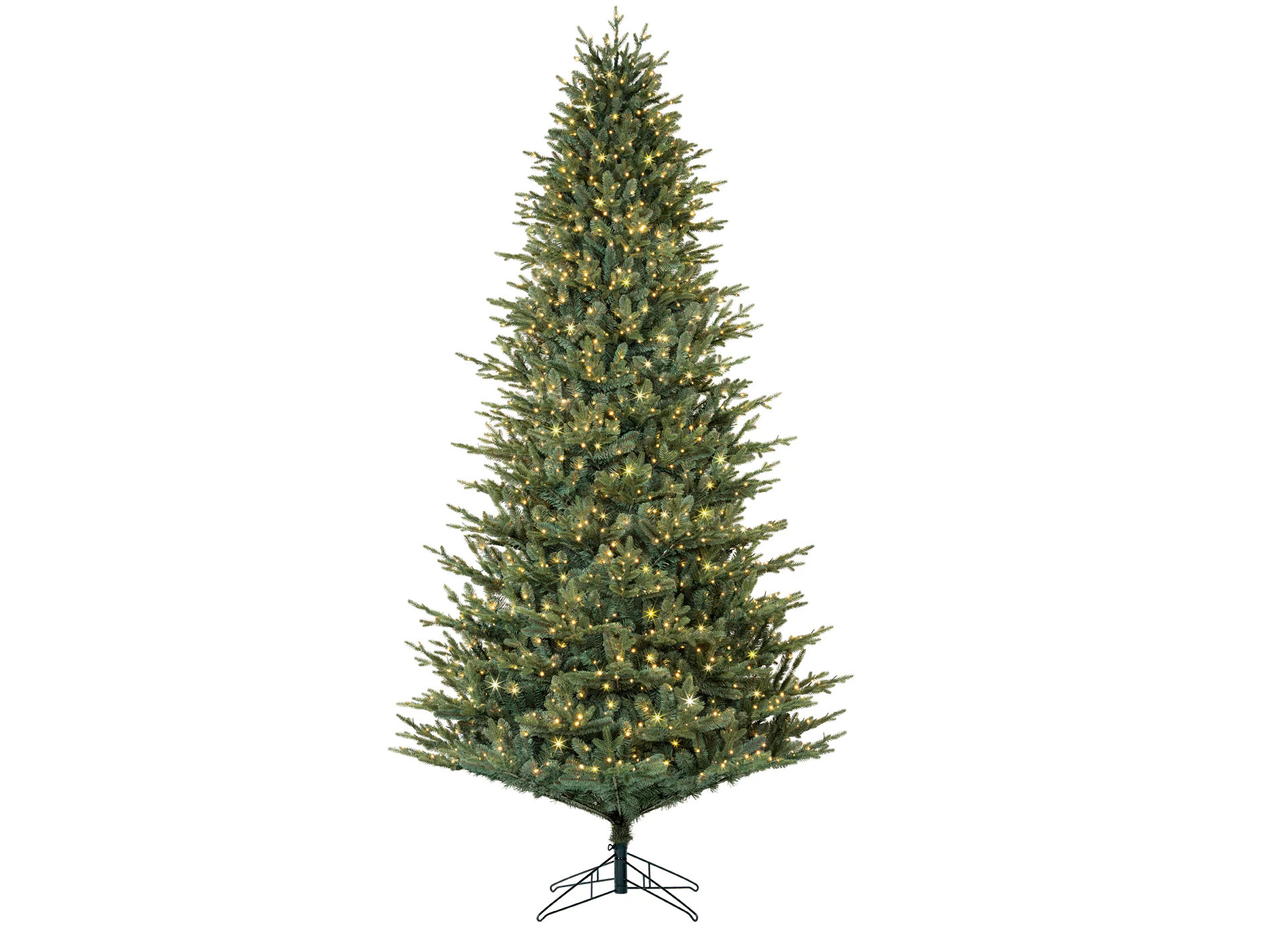 GE 9-ft Montana Fir Pre-lit Artificial Christmas Tree with White LED Lights | 25127LO | Lowe's